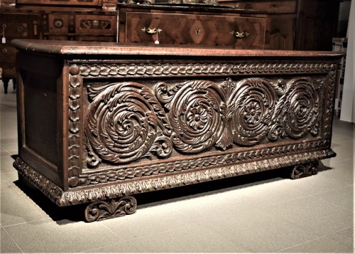 Mobilier Cabinet & Coffre - Coffre Renaissance Italienne, Lombardie fin du XVIe